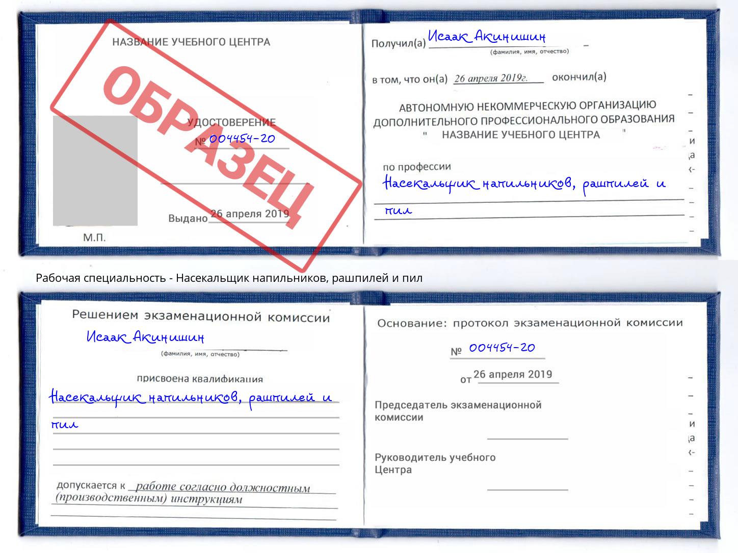 Насекальщик напильников, рашпилей и пил Губкин