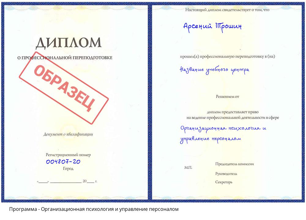 Организационная психология и управление персоналом Губкин