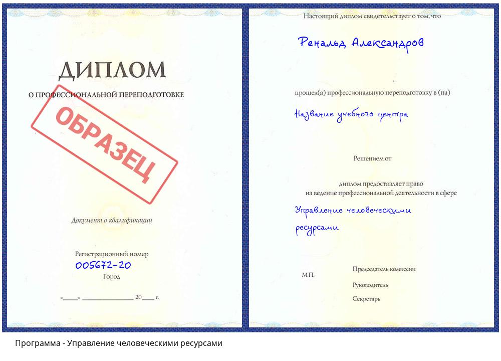 Управление человеческими ресурсами Губкин